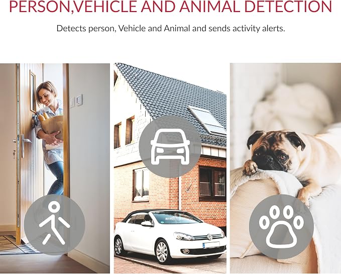 YI 2K 3MP Home Security Camera, Indoor Camera with Person, Vehicle, Animal Detection, Phone App for Baby, Pet, Dog, Monitoring, Compatible with Alexa - Image 4