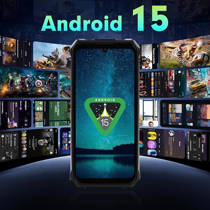 FOSSIBOT F110L Rugged Phone Unlocked (2026), 128dB Super Speaker 10000mAh/20W Battery Cell Phone 12GB+128GB/2TB Android 15 Smartphone, 6.75" HD+Display, 50MP AI Camera/120LM/Dual SIM/NFC/IP68/IP69K - Image 5