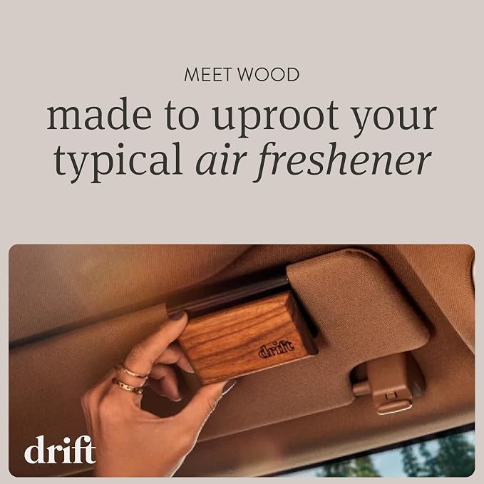 Drift Car Air Freshener - The Original Wood Air Freshener - Car Odor Eliminator - Long Lasting Scent - Metal Clip - Essential Oils - Clean Ingredients - Variety 3 Pack Refill - NO CLIP INCLUDED - Image 2