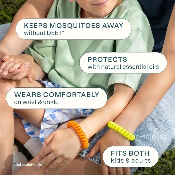 Cliganic 25 Pack Mosquito Repellent Bracelets for Adults & Kids - Natural DEET-Free Bands, Individually Wrapped - Image 5