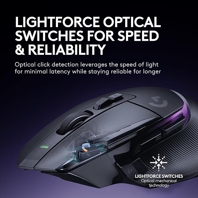 Logitech G502 X Plus Lightspeed Wireless Gaming Mouse + Powerplay 2 Wireless Charging Mouse Pad Bundle - Black - Image 4