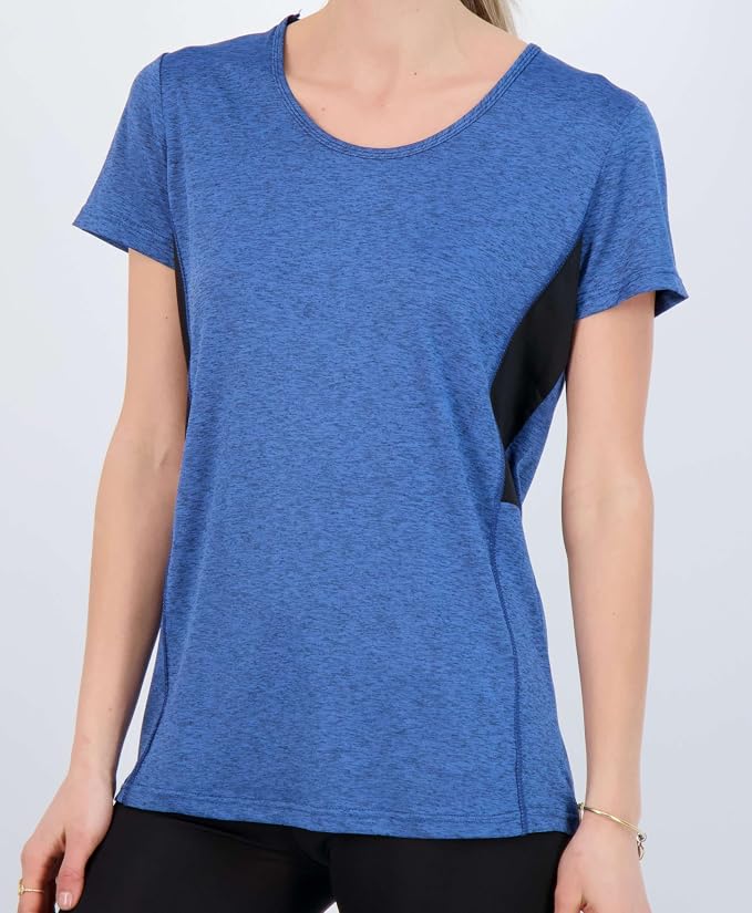 5 Pack Women's Dry Fit Short Sleeve Athletic Gym Workout Running Tops | Available in Plus Size, Exercise, Sports, Fitness, Quick Dry, Cooling, Moisture Wicking, Loose Basic Tees, Yoga, Pilates - Image 6