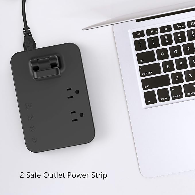 Drevet LED Desk lamp with USB C Charging Port, Table Light with 3 USB Charger and 2 AC Power Outlet, 3 Color Model, 3 Level Brightness, Touch Control, Memory Function, Eye-Caring Office Foldable Lamp - Image 3