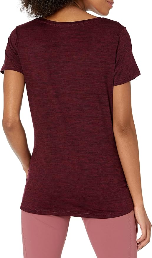 Amazon Essentials Women's Active Quick Dry Tech Stretch Short-Sleeve V-Neck T-Shirt (Available in Plus Size), Pack of 2 - Image 4