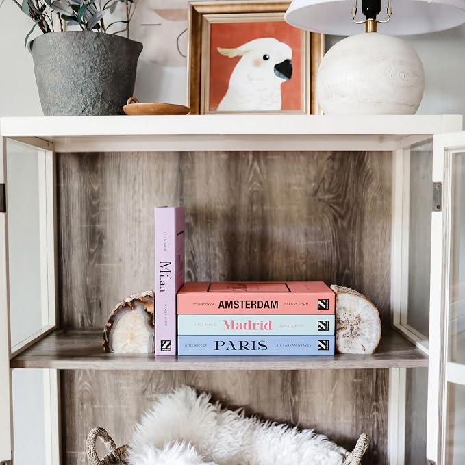 PROBENEX 4 Pcs Decorative Books | Faux Pastel Coffee Table & Shelf Decor | Soft Muted Look for Living Room, Office and Entryway - Not Real, Tool-Free 2-Min Setup - Image 3
