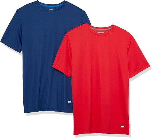 Amazon Essentials Men's Moisture Wicking Breathable Active Performance Tech Gym T-Shirts, Pack of 2 by AmazonEssentials