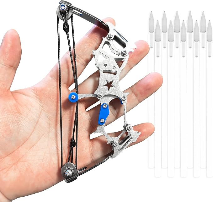 Archery Bow Set Left and Right Hand Compound Bow Hunting Bow Metal Material Catapult RH/LH for Practice Archery by TIETHEKNOT