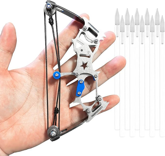 Archery Bow Set Left and Right Hand Compound Bow Hunting Bow Metal Material Catapult RH/LH for Practice Archery by TIETHEKNOT
