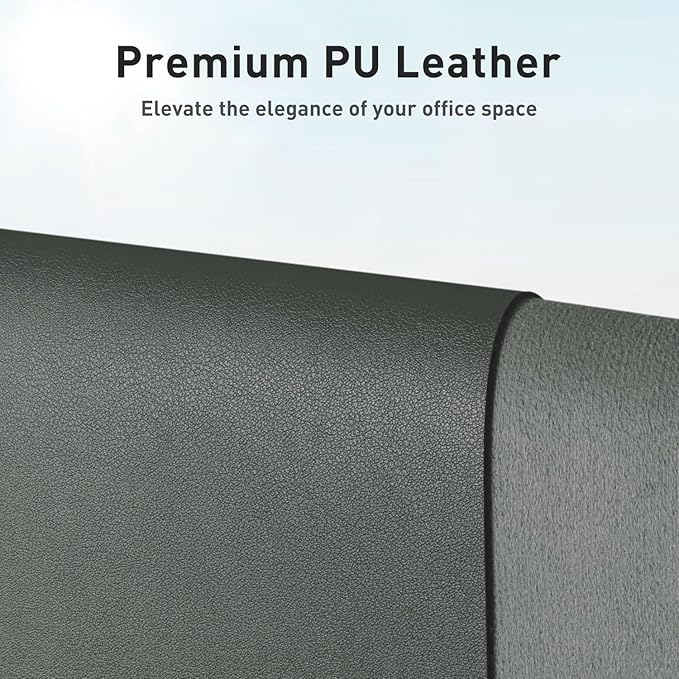 Aothia Leather Desk Pad Protector, Large Mouse Pad, Office Desk Mat, Non-Slip PU Leather Desk Blotter, Laptop Desk Pad, Waterproof Desk Writing Pad for Office and Home (Jungle Green, 23.6" x 13.7") - Image 2