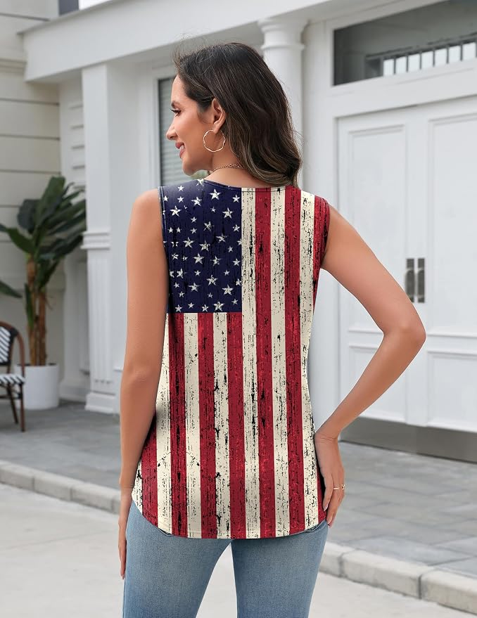Zeagoo Tank Top for Women V Neck Loose Fit Sleeveless Summer Tops Business Casual Outfits Dressy Blouses Shirts - Image 3