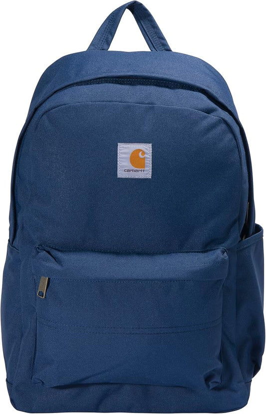 Carhartt 21L Classic Laptop Backpack, Durable Water-Resistant Pack with Laptop Sleeve, Blue by Carhartt