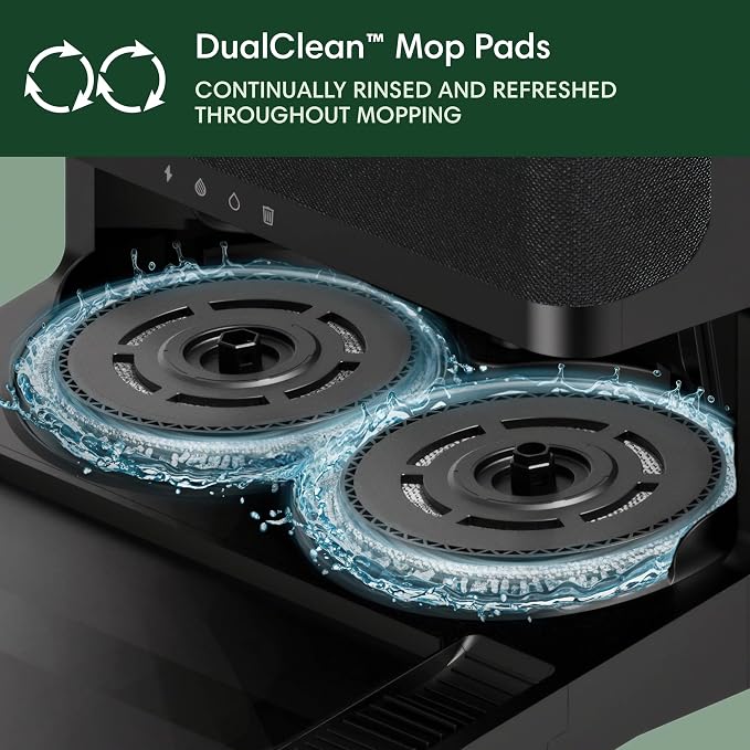 iRobot Roomba Plus 405 (G181) 2in1 Vacuum & Mop Robot with AutoWash Dock - Dual Spinning, Smart & Fast Mapping, Ideal for Pet Hair, Self-Empties 75 Days, Intense Suction, Pad Washing & Drying - Image 9