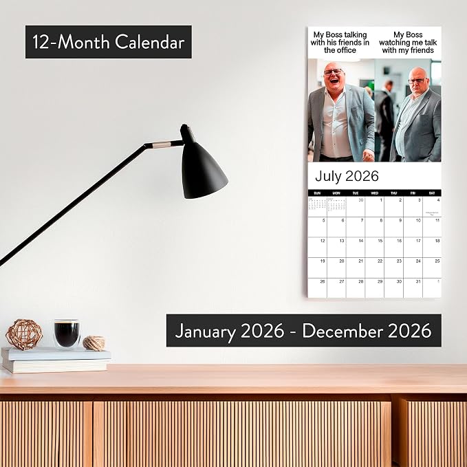 2026 Memes Wall Calendar | 12 Months of Hillarious Memes/Jokes to Keep You Laughing All Year, Funny White Elephant Gift For Him or Her, Give Them Something That Will Make Them Smile - Image 3
