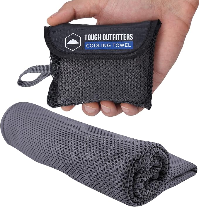Tough Outdoors Cooling Towels for Neck Face - Neck Cooling Towel for Hot Weather Yoga Sports Golf Sweat - Instant Cold Towel by ToughOutdoors
