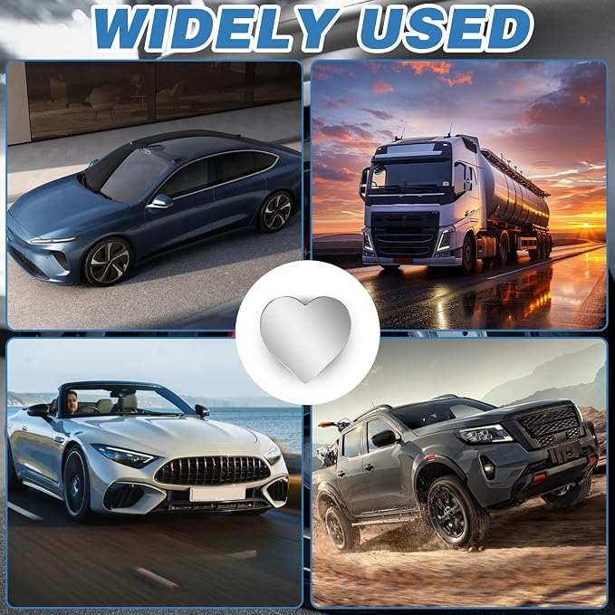 2Pcs Cars Heart Shaped Blind Spot Mirrors Car Side Mirror Blindspot Adjustabe Angle Removable Wide Angle Convex RearView Mirror for Enhanced Safety Universal Fit Stick, Car Accessories for Cars Suvs - Image 7