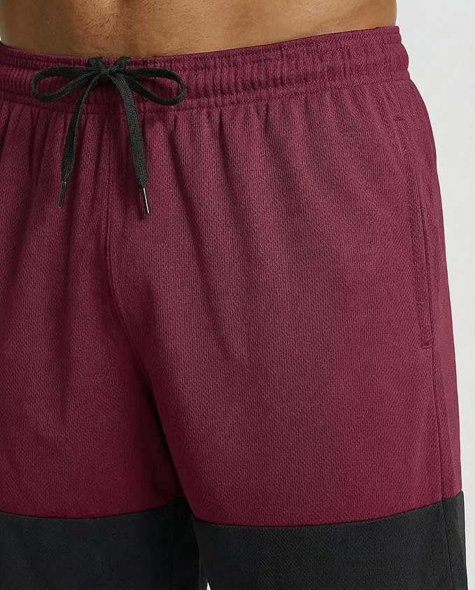 5 Pack Men's Mesh Shorts Athletic Basketball Sports Gym Workout Pockets | Cooling Moisture-Wicking, 9", Long, Quick-Dry, Breathable, Elastic Drawstring Waistband. Running, Exercise, Soccer, Training. - Image 6