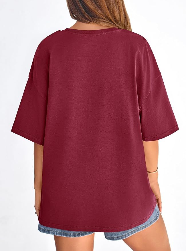 PRETTYGARDEN Womens 2026 Spring Going Out Tops Casual Short Sleeve Crewneck Loose Fit Basic Oversized T Shirts Summer Outfits - Image 6
