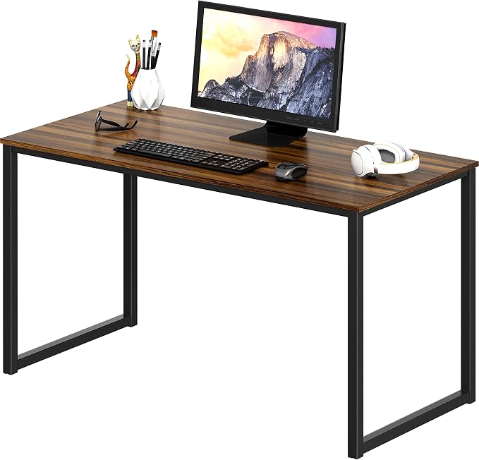 SHW Mission 40-Inch Home Office Computer Desk, Walnut by SHW