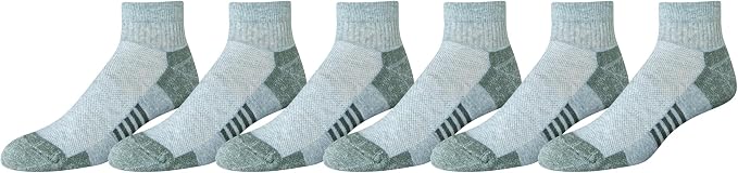Amazon Essentials Men's Athletic Ankle Socks, Cushioned with Arch Support, Moisture Wicking by AmazonEssentials