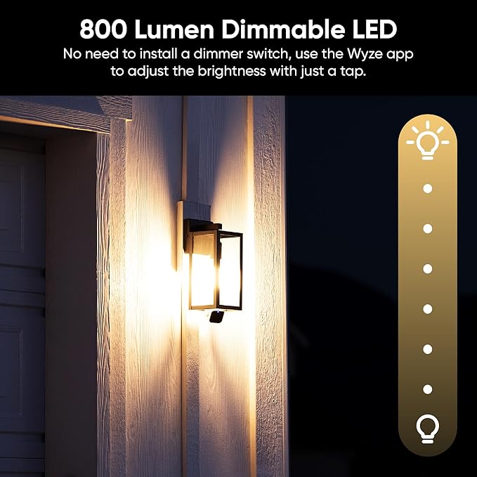 WYZE Bulb Cam - 2K HD Smart Light Bulb Security Camera with Color Night Vision, 800-Lumen Dimmable LED, 160° Wide View, Motion Detection & Siren, E26 Socket, Alexa/Google/IFTTT - Image 7