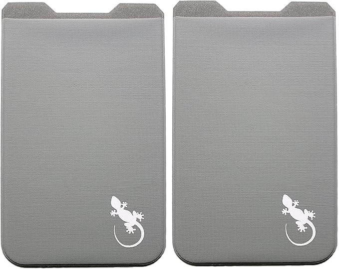 Phone Wallet - Adhesive Card Holder - Cell Phone Pouch - Stick on Lycra Pocket by Gecko - Carry Credit Cards and Cash - Image 9