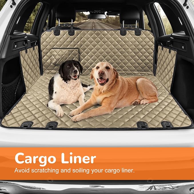 URPOWER Dog Car Seat Cover for Pets 100% Waterproof Seat Cover Hammock 600D Heavy Duty Scratch Proof Nonslip Durable Soft Back Seat Covers for Cars Trucks and SUVs - Image 5