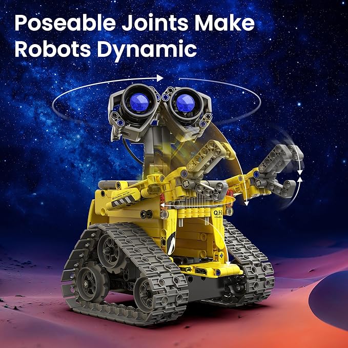 Sillbird STEM Robot Building Kit with Remote Control Gifts for Boys 8-13 | Coding Robotic Set, Educational Birthday Gifts, App-Controlled, Buildable 5in1 Models, Rechargeable Toys for Kids, 488 Pieces - Image 5