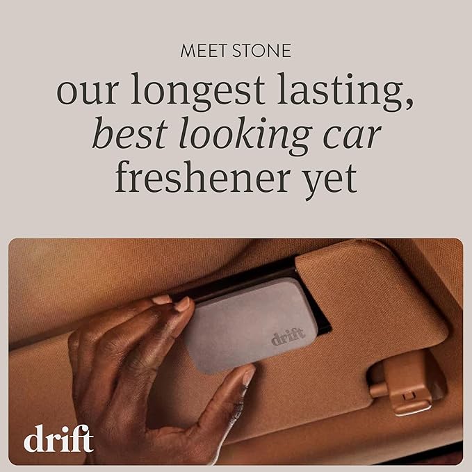 Drift Car Air Freshener - The Original Stone Air Freshener - Car Odor Eliminator - Long Lasting Scent - Metal Clip - Essential Oils - Apple Picking Scent 3 Pack Refill - NO CLIP INCLUDED - Image 3