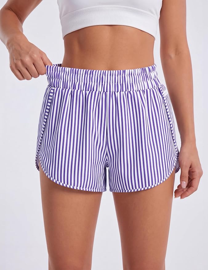 Blooming Jelly Women's Quick-Dry Running Shorts Workout Sport Layer Active Shorts with Pockets 1.75" - Image 2