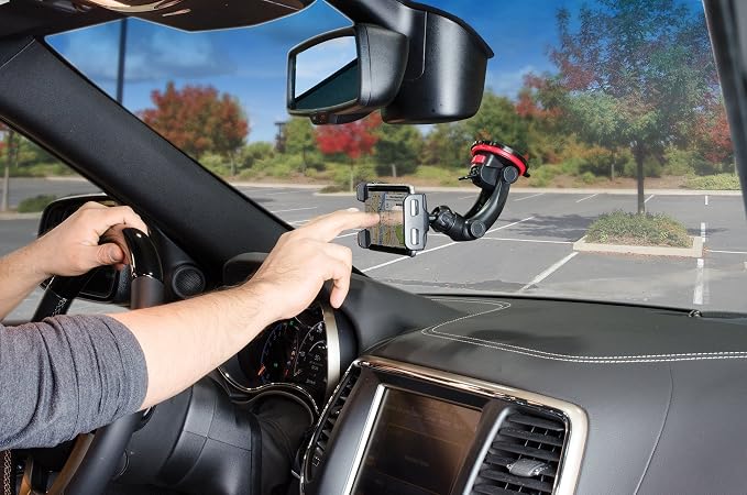 Tuff Tech Super Stick Windshield and Dash Mount Phone Holder, Universal Car Phone Holder - Image 9