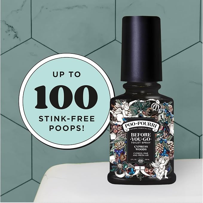 Poo-Pourri Before-You-Go Toilet Spray, Cypress Woods, 2 Fl Oz - Cypress, Pine and Fresh Air (Pack of 2) - Image 7