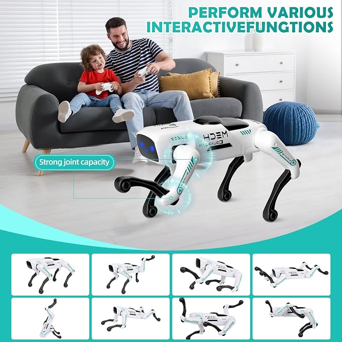 Smart Robot Dog for Kids, STEM Learning Robotic Pet with Remote & APP Control, 30+ Actions, Programmable Toy, Gift for Boys Girls Age 6-12 (Compatible with iOS/Android)​ - Image 4