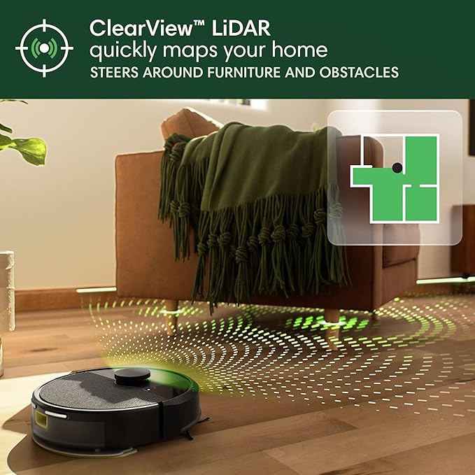 iRobot Roomba 105X Robot Vacuum & Mop Combo, AutoEmpty Dock, Self‑Emptying for Up to 75 Days, 70× Power‑Lifting Suction, Smart LiDAR Mapping, App & Voice Control, Ideal for Homes with Pets & Kids - Image 5