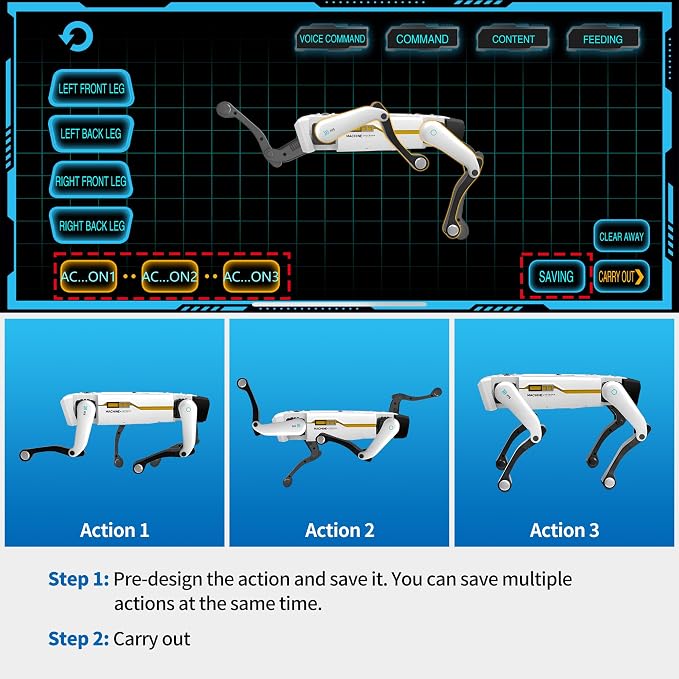 Smart Robot Dog - Interactive STEM Pet with Voice Control, 30+ Actions & APP Programming, Durable Design for Kids Age 6+ (Compatible with iOS/Android) - Image 3