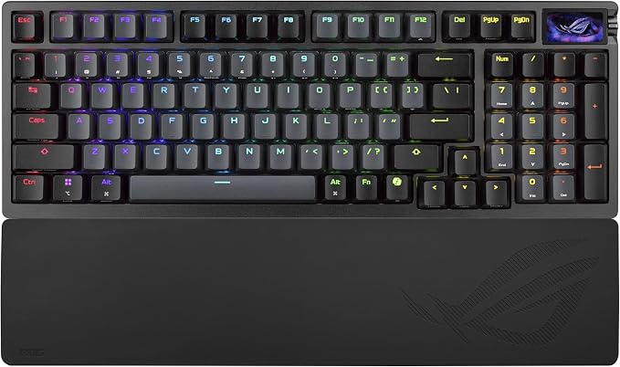 ASUS ROG Azoth 96 HE Wireless Hall Effect Gaming Keyboard – 96% Full-Size, Tri-Mode, Hot Swappable Magnetic Switch, Rapid Trigger, Speed Tap, 8K Hz Polling, Color OLED Screen, ABS Keycaps – Black - Image 17