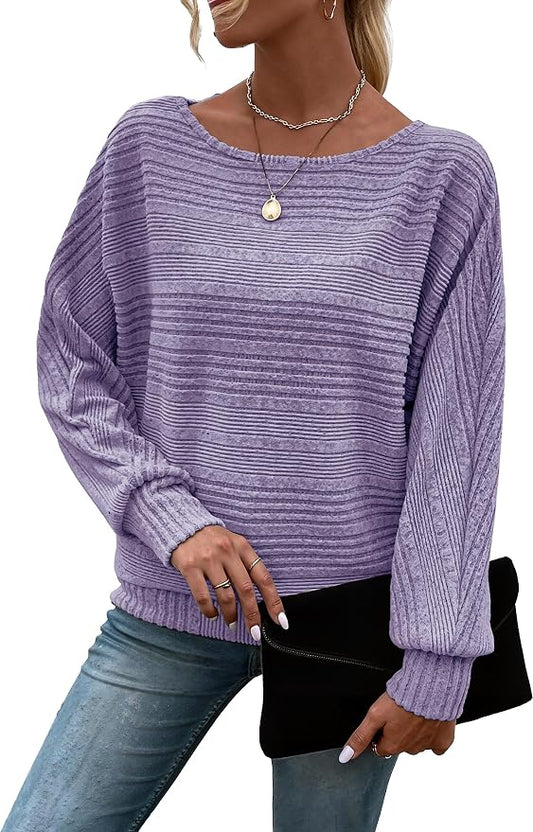 Womens Long Sleeve Shirts Crewneck Tunic Tops Pullover Sweaters Business Casual Blouses Fall Fashion 2026 by EffortlessChicRichinStory