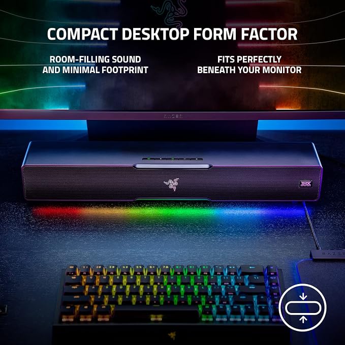 Razer Leviathan V2, Multi-Driver PC Gaming Soundbar w/Subwoofer, Black - Image 4