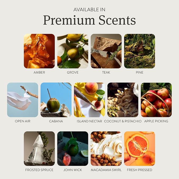Drift Car Air Freshener - The Original Wood Air Freshener - Car Odor Eliminator - Long Lasting Scent - Auto Accessories - Metal Clip - Essential Oils - Clean Ingredients - Amber Scent Starter Kit - Image 4