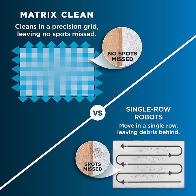 Shark Matrix Plus 2in1 Robot Vacuum & Mop with Sonic Mopping, Matrix Clean, Home Mapping, HEPA Bagless Self Empty Base, CleanEdge, for Pet Hair, WiFi, Compatible with Alexa, Black/Gold (AV2613WA) - Image 8