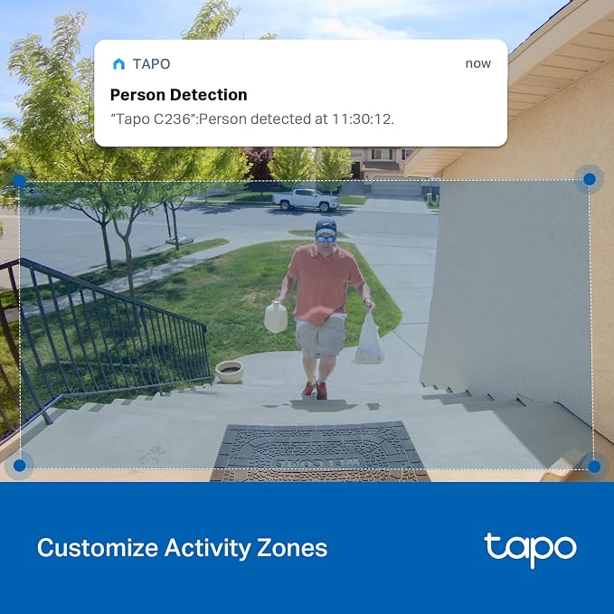 Tapo 3K 5MP Pan/Tilt Indoor/Outdoor Security Camera, Free Person/Vehicle/Baby Cry Detect & 360° Motion Track, Color Night, SD/Cloud, Wrks w/Alexa & Google Home, 2.4 GHz WiFi, HybridCam 360 - Image 8