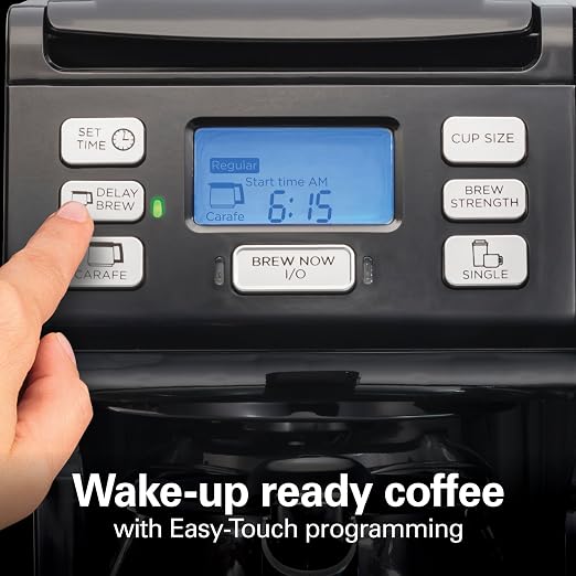 Hamilton Beach FlexBrew Trio 2-Way Drip & Single Serve Coffee Maker | Single Serve Coffee Maker & 12 Cup Coffee Maker | Compatible With K-Cups, Pods or Grounds | Fast Brewing | Black | 49902JN - Image 2