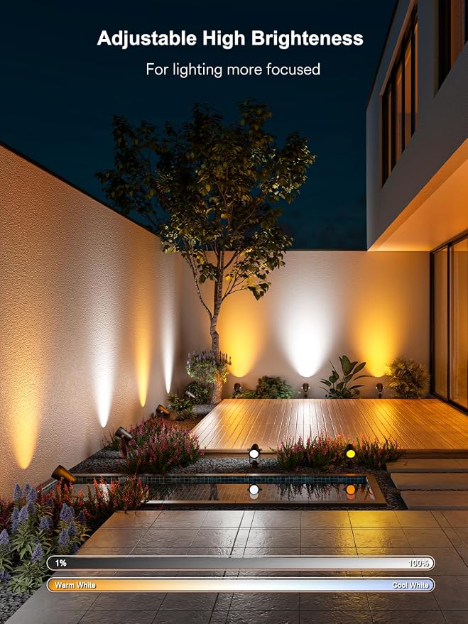 smart Outdoor spotlights | smart voice control - Image 5