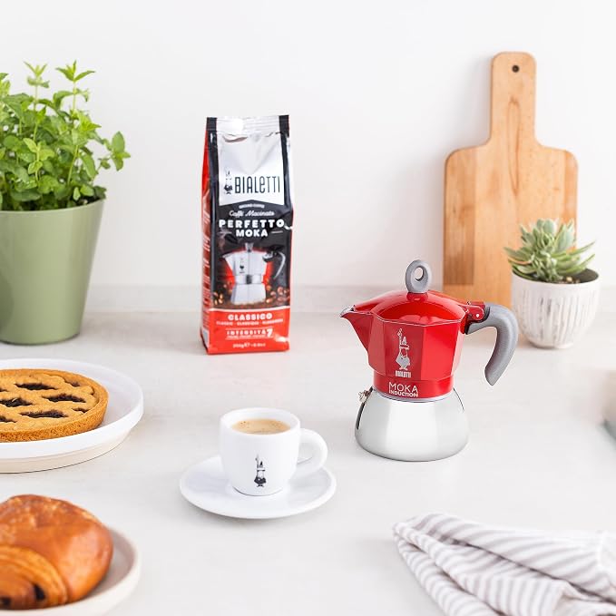 Bialetti - Moka Induction, Moka Pot, Suitable for all Types of Hobs, 4 Cups Espresso (5.7 Oz), Red - Image 6