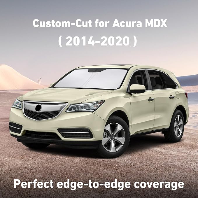 EcoNour Windshield Sunshade Compatible for Acura MDX 2014-2018 2019 2020, Sun Visor for Front Windshield & Window Sun Shade Cover, UV Heat Blocker & Protector, Car Accessories - Image 2