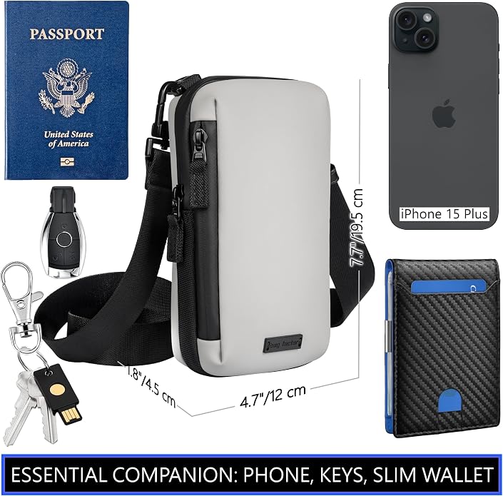 Cell Phone Crossbody Sling Bag EDC – RFID Small Shoulder Bag with Urban Tech Aesthetic - Image 3