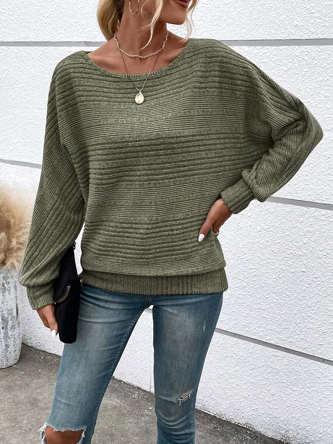 Womens Long Sleeve Shirts Crewneck Tunic Tops Pullover Sweaters Business Casual Blouses Fall Fashion 2026 - Image 4