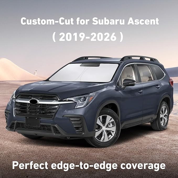 EcoNour Windshield Sunshade Compatible for Subaru Ascent 2019-2024 2025 2026, Sun Visor for Front Windshield & Window Sun Shade Cover, UV Heat Blocker & Protector, Car Accessories - Image 2