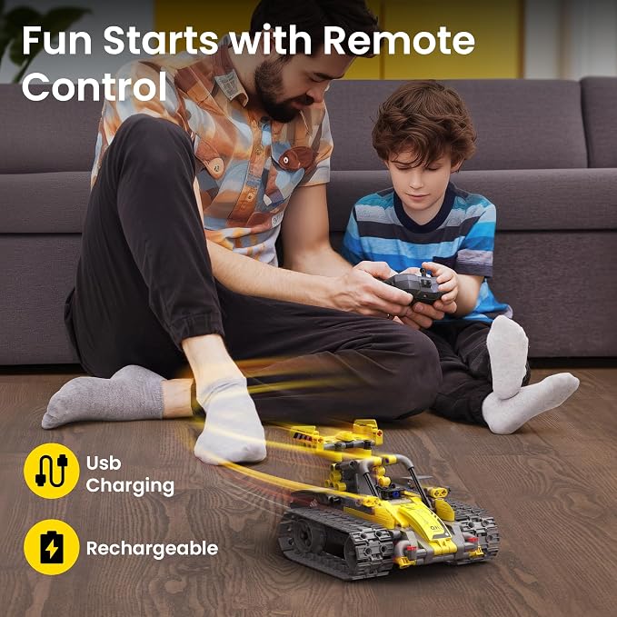 Sillbird STEM Robot Building Kit with Remote Control Gifts for Boys 8-13 | Coding Robotic Set, Educational Birthday Gifts, App-Controlled, Buildable 5in1 Models, Rechargeable Toys for Kids, 488 Pieces - Image 3