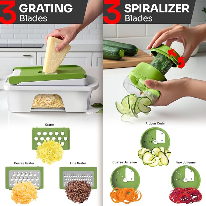 MUELLER HOME Pro-Series All-in-One, 12 Blade Mandoline Slicer for Kitchen - Image 5