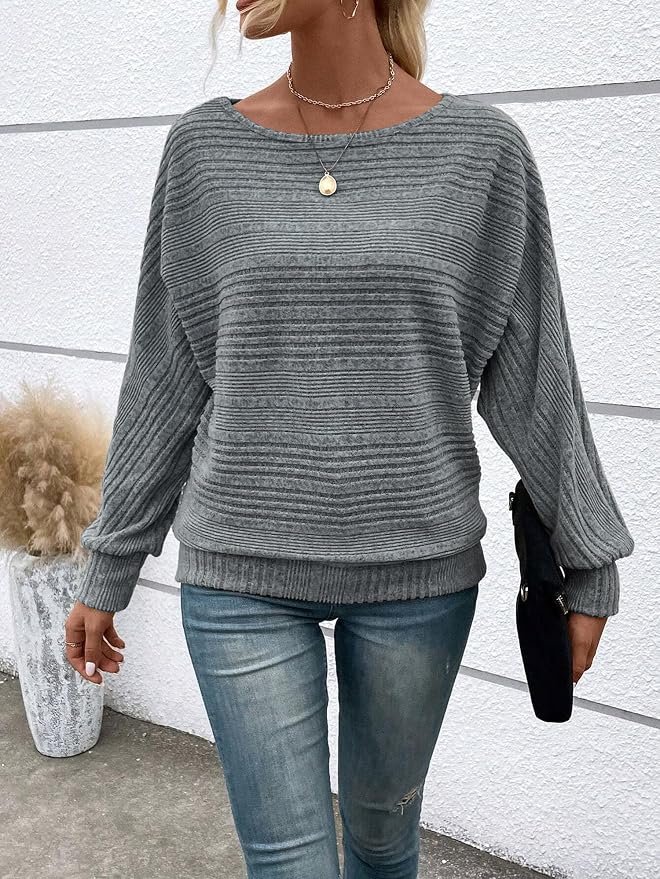 Womens Long Sleeve Shirts Crewneck Tunic Tops Pullover Sweaters Business Casual Blouses Fall Fashion 2026 - Image 3